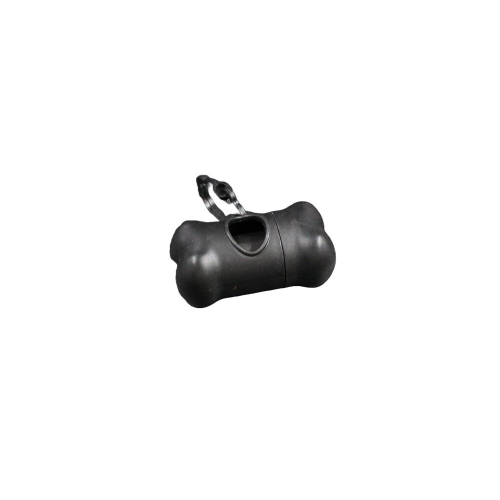 Black Bone Shaped Poop Bag Dispenser with Poop Bags